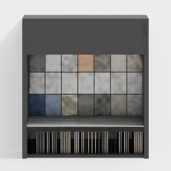 Modern Minimalist Bookshelf 3D model