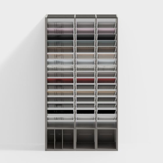 Urban Bookshelf 3D model for Modern Design
