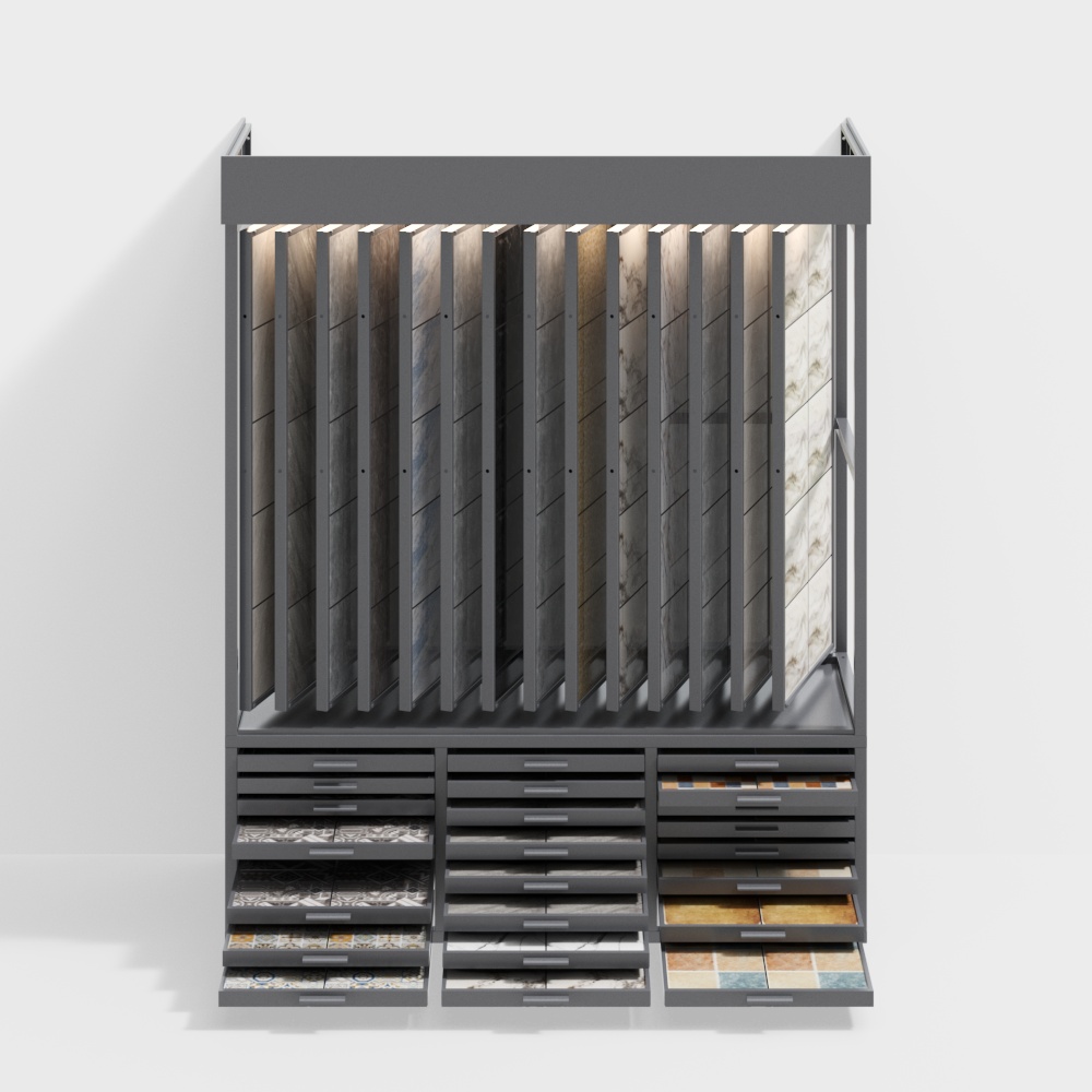 Panel sample display cabinet