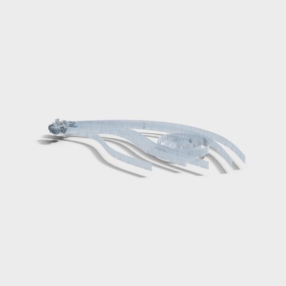 Winding Path 3D model - Unique Design for Creative Projects