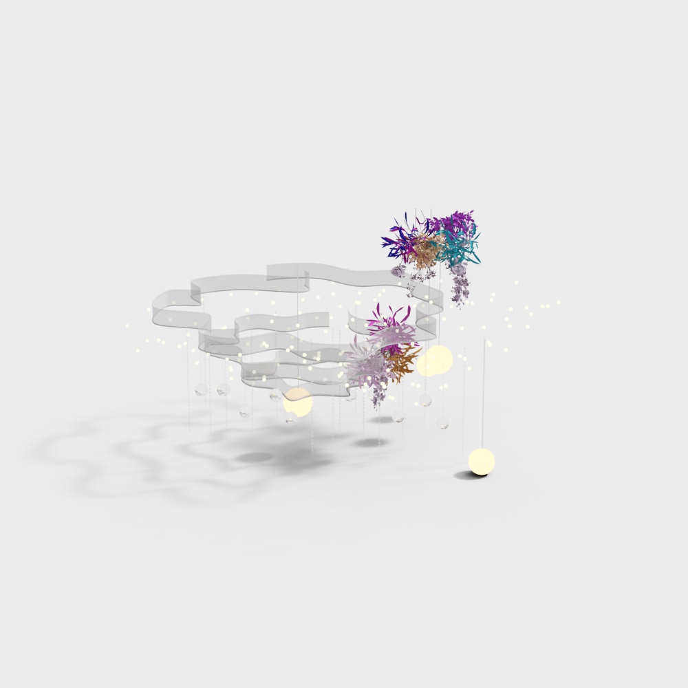 Interior modern wedding dome decoration