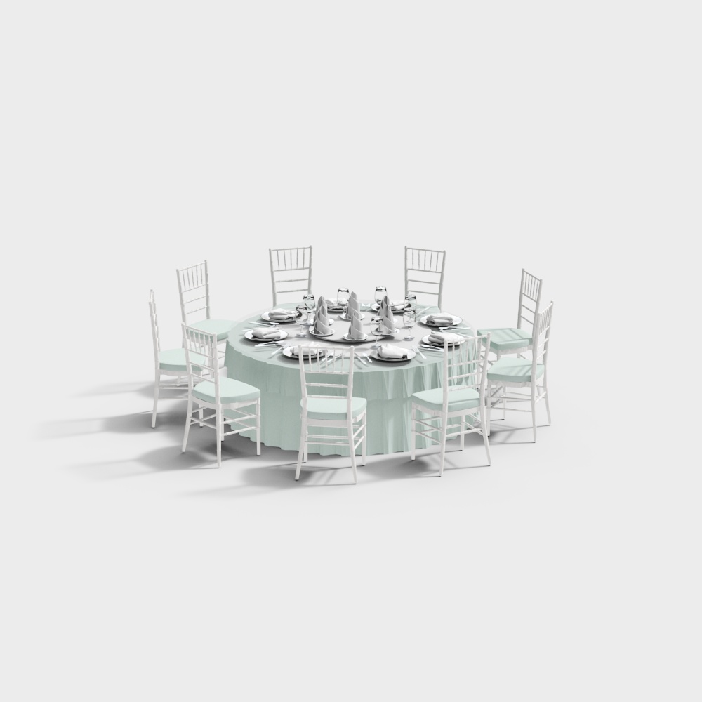 Hotel modern wedding tables and chairs