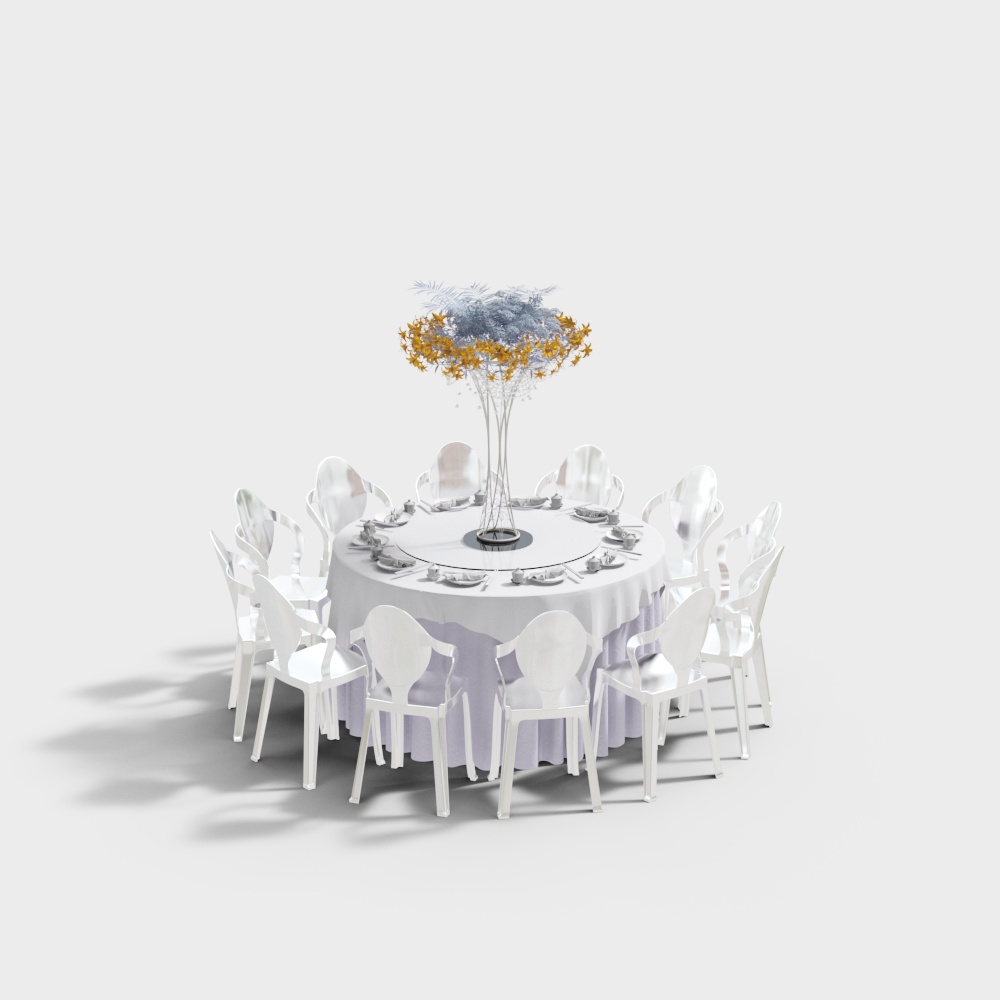 Modern wedding tables and chairs