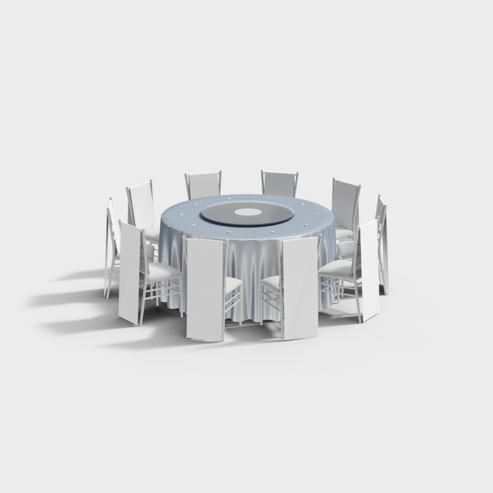 Hotel wedding tables and chairs