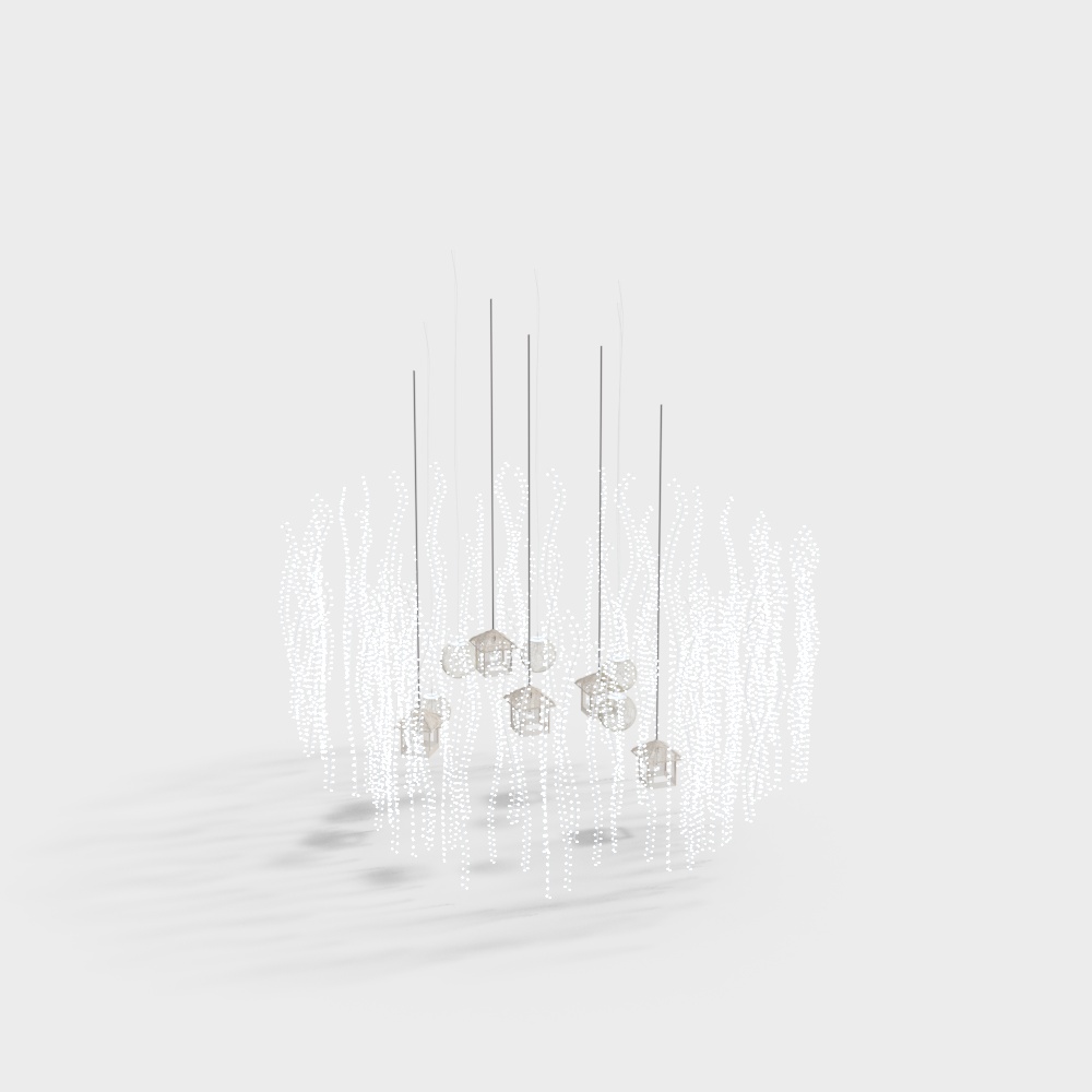 Indoor wedding crystal light decoration