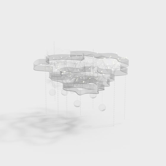 Flowing Waterfall 3D Model