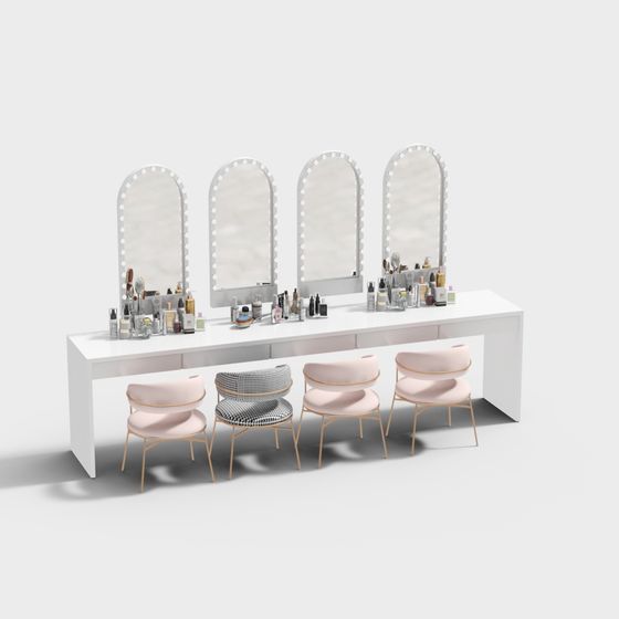 Modern Makeup Vanity 3D model