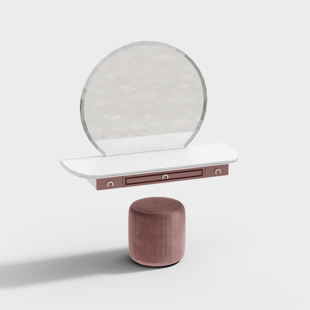 wall mounted mirror dressing table