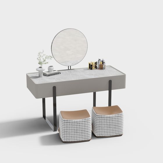 Modern Minimalist Vanity Table 3D model