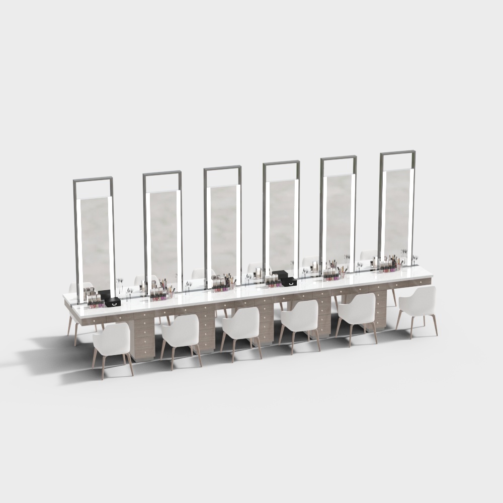 Multi-person dressing table