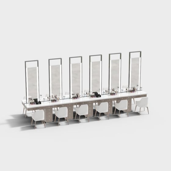 Salon Station 3D model – Modern Elegance for Designers