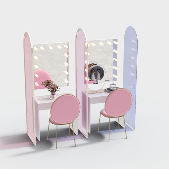 Dream Vanity Low-Poly 3D model