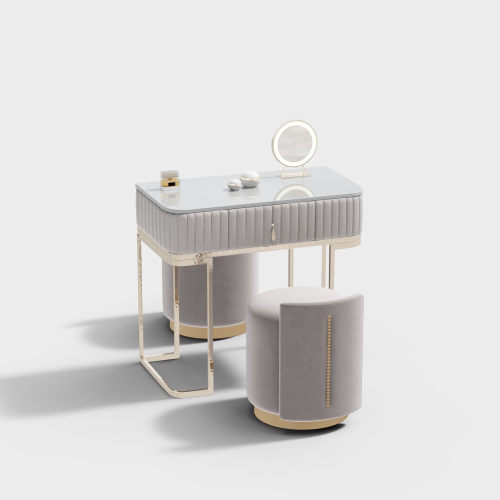 mesa de vestidor de tienda de novias