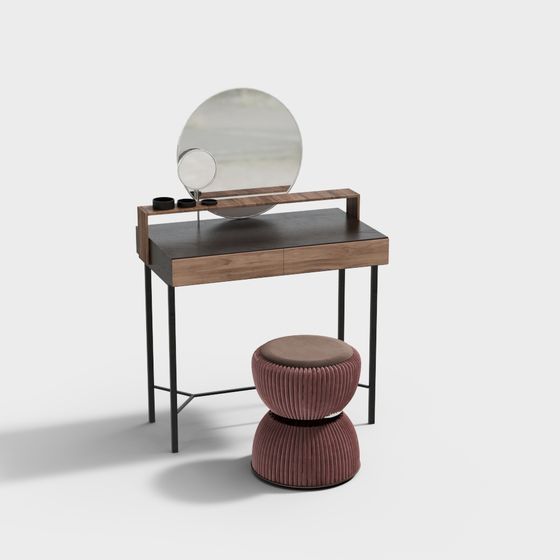 Elegant Dressing Table 3D Model for Modern Interiors