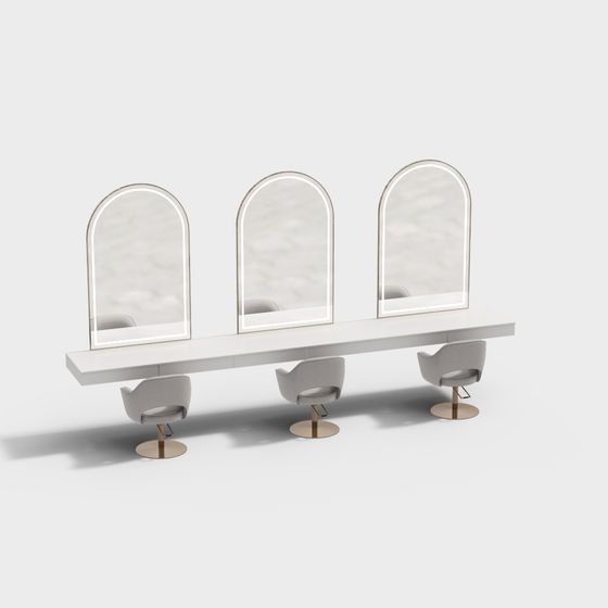 Elegant Dressing Table 3D model
