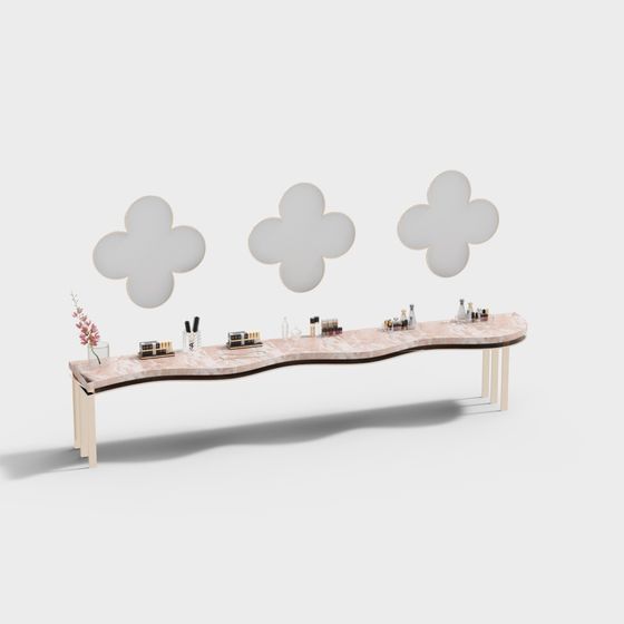 Cloud Shadow Vanity Table 3D model