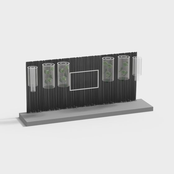 Urban Oasis Low-Poly 3D model