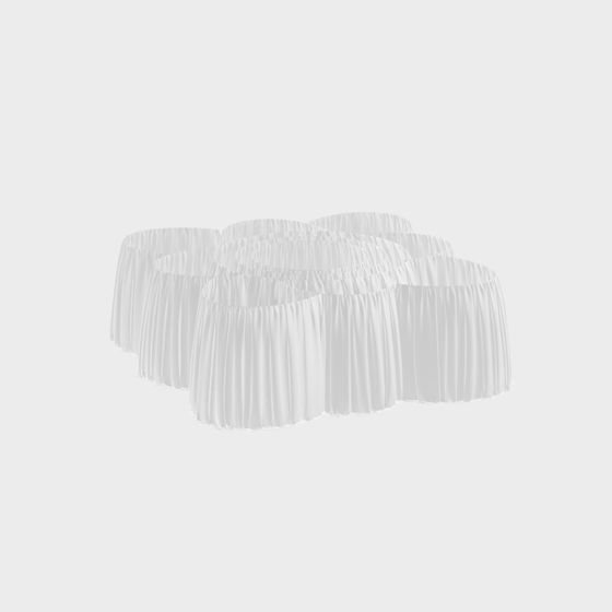 Wrinkled Curtain 3D model