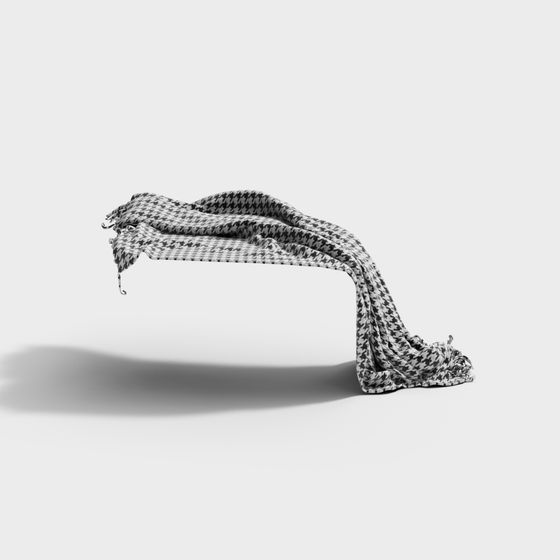 Houndstooth Scarf 3D model