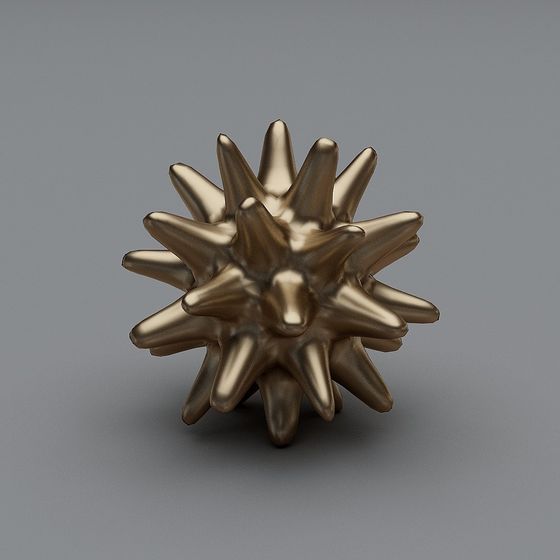 Starburst Sphere 3D model for Creative Projects