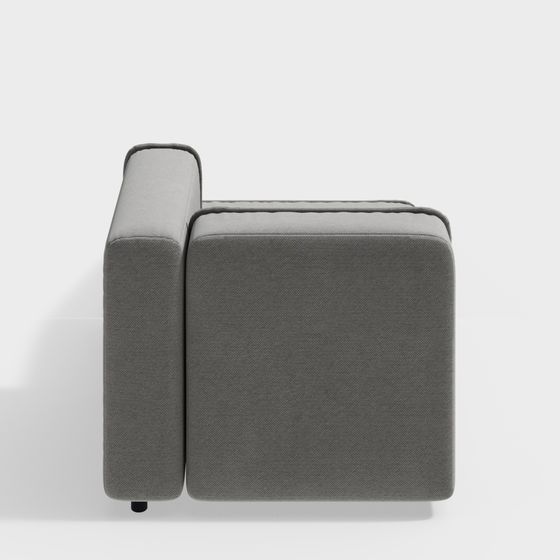 Stylish Low-Polygon Sofa 3D model