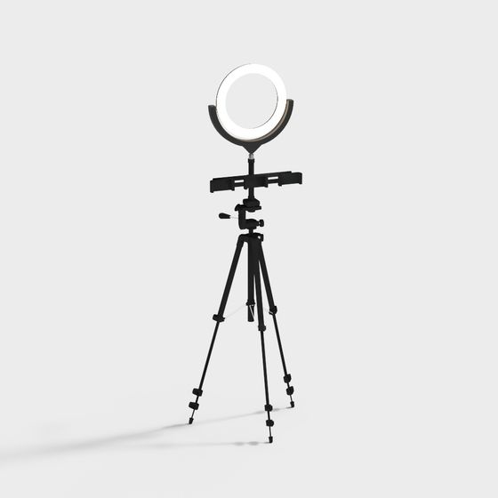 Sleek Ring Light Stand 3D model