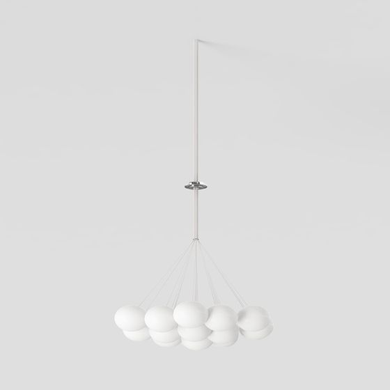 Elegant Pendant Lamp 3D model for Stylish Interiors