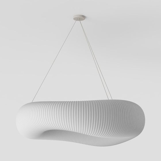 Sleek Low-Poly Chandelier 3D model