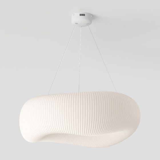 Elegant Low-Poly Chandelier 3D Model