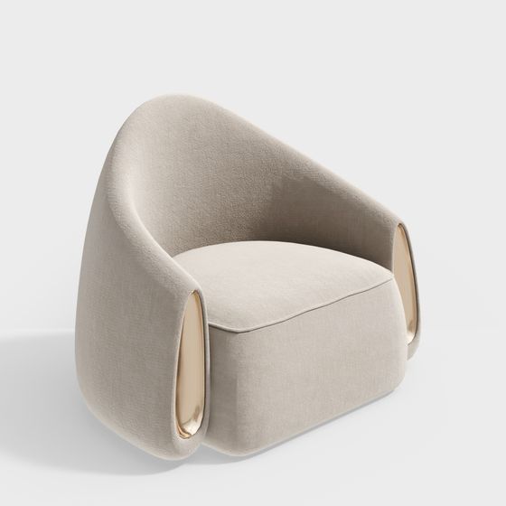 Curve Comfort 3D model Sofa Chair