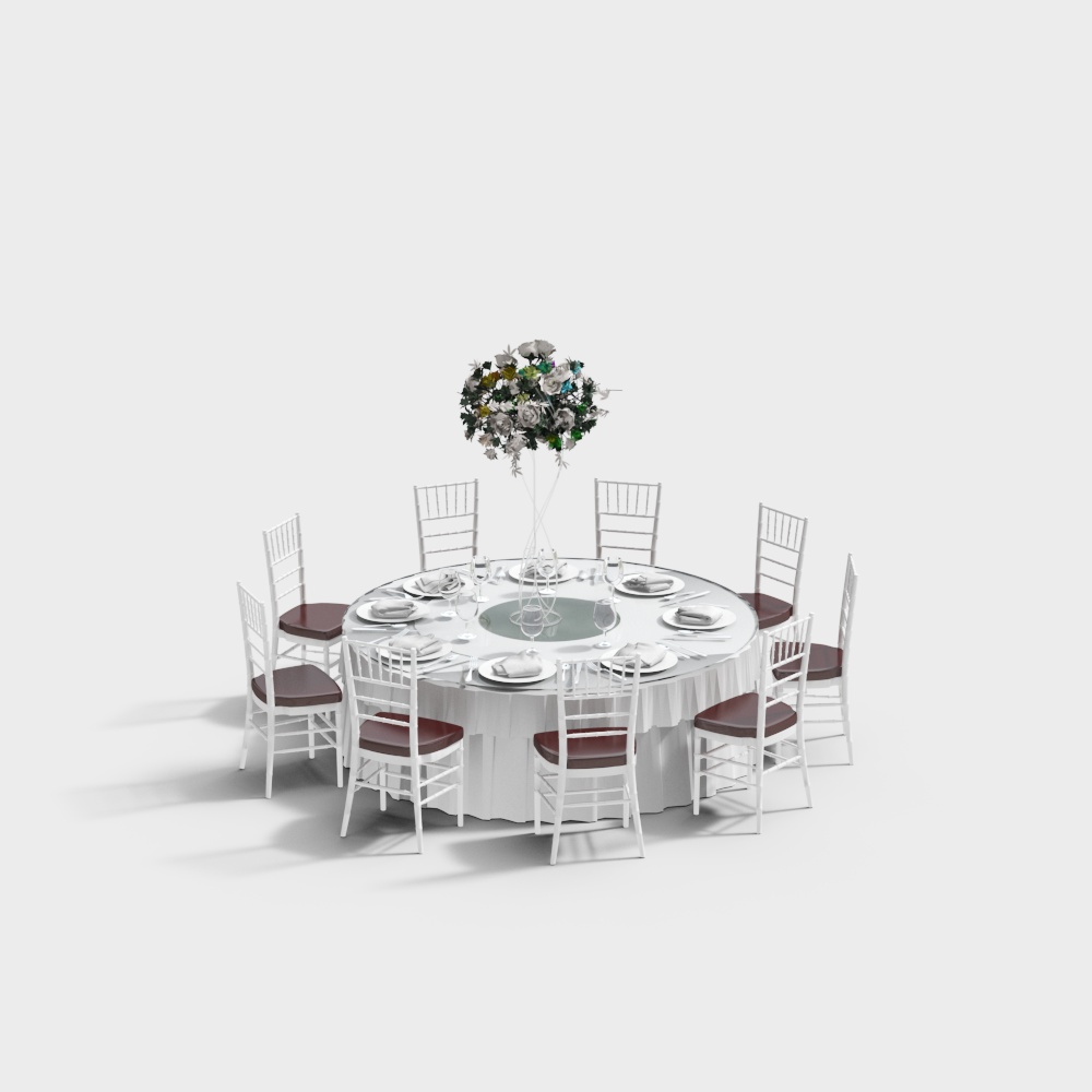 Mesas y Sillas de Boda Modernas de Hotel