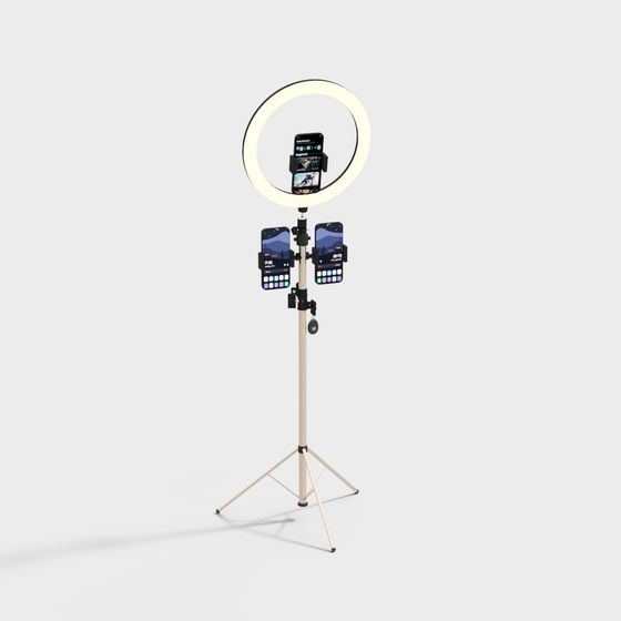 Selfie Ring Light Stand 3D model