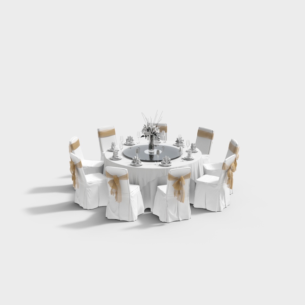 Modern wedding luxury tables and chairs