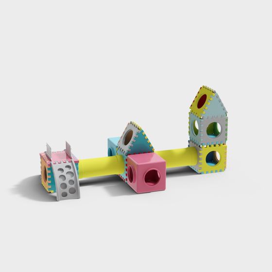 Childhood Block Paradise 3D model