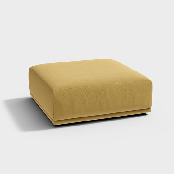 Stylish Square Cushion 3D model for Modern Interiors