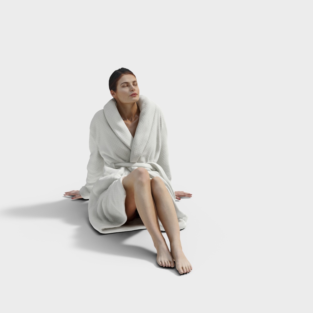 женщина в сауне