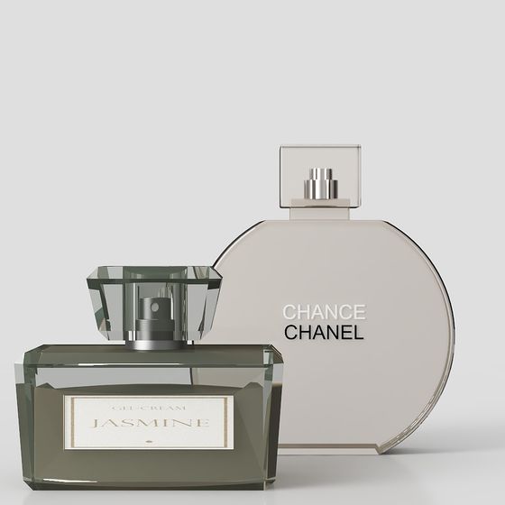Chanel Chance Perfume Bottles 3D model