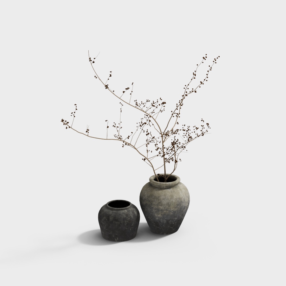 Minimalist Polyhedral Vases 3D model