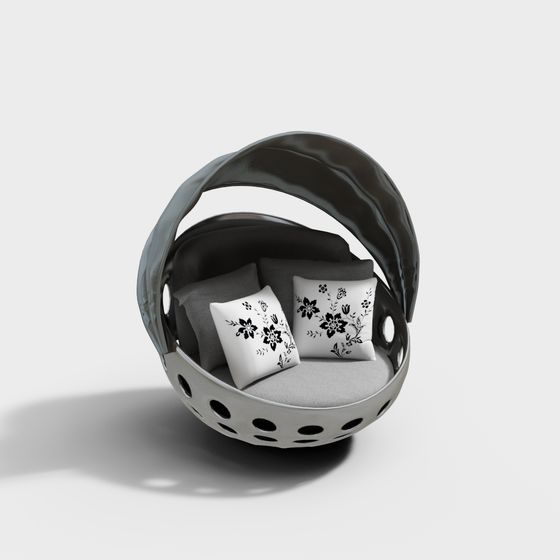 Stylish Low-Polygon 3D Chair Model