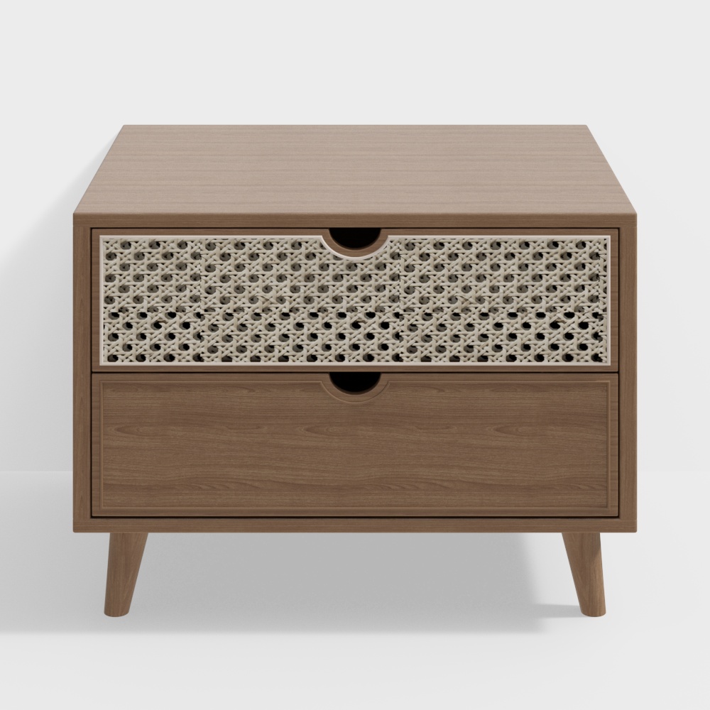 Wabi-Sabi Style Bedside Table