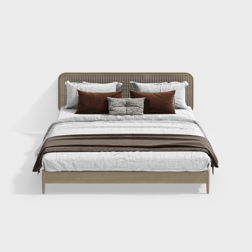 Cozy Retreat 3D Model Bed
