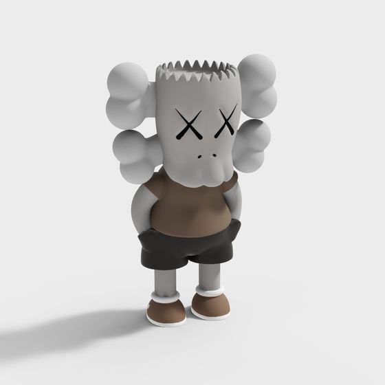 Frankie Low-Polygon 3D Model