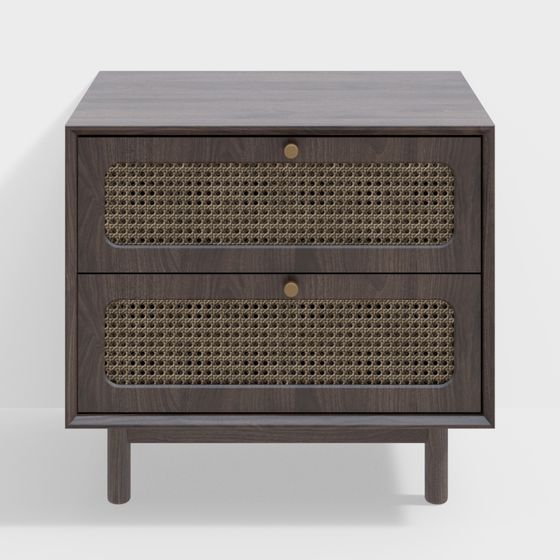 Stylish 3D Nightstand Model for Contemporary Homes