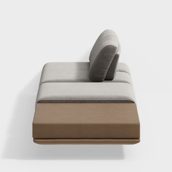 Modern Minimalist Low-Polygon Sofa 3D model