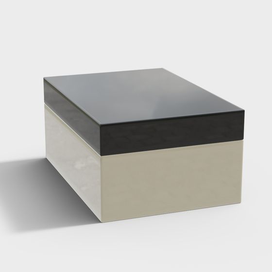 Elegant Minimalist Square Storage Box 3D model