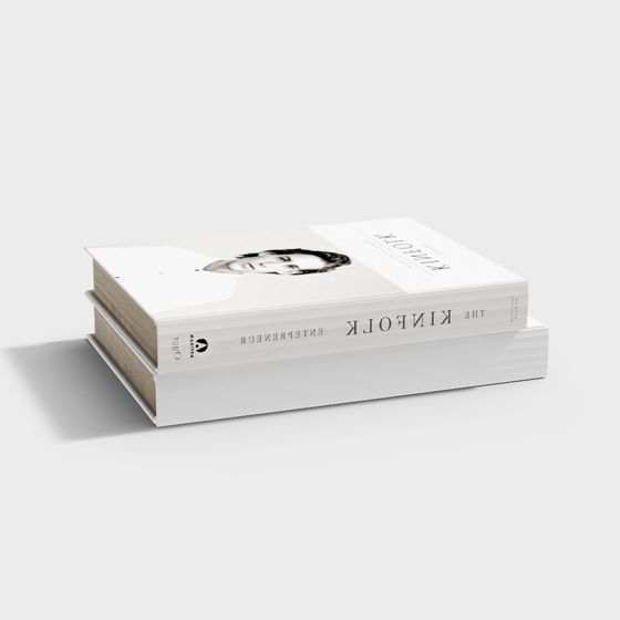 Minimalist Book Stack 3D model