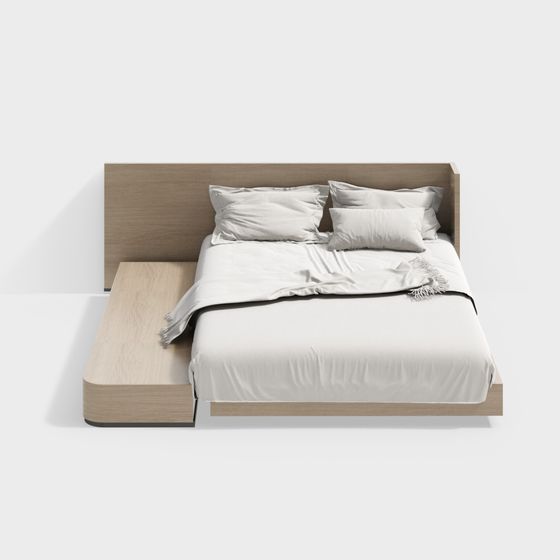 Chic Brown Modern Children's Tatami 3D Model