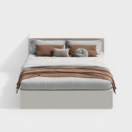 Modern Tatami 3D Model in Brown