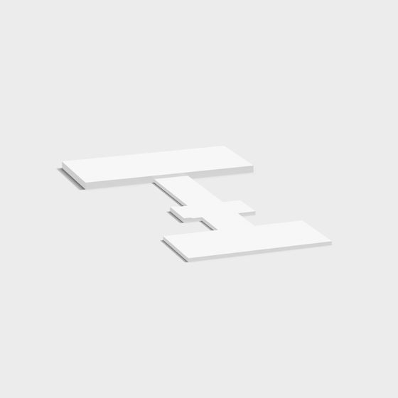 Low-Poly T-Shaped Rack 3D Model