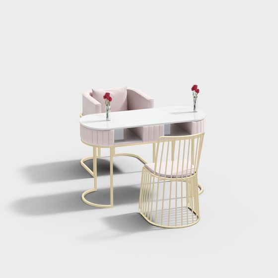Elegant Vanity Table 3D model